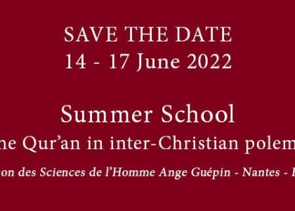 Thumbnail for the post titled: Summer School “The Qur’an in inter-Christian polemic” June 2022