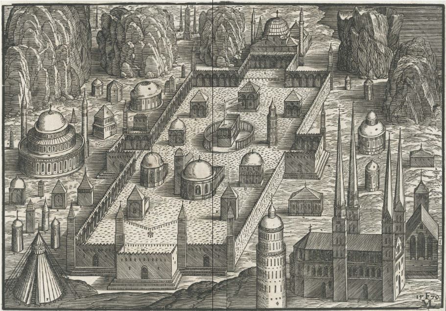 Publication by Jan Loop “Lorck’s illustration of the Kaaba. An ...